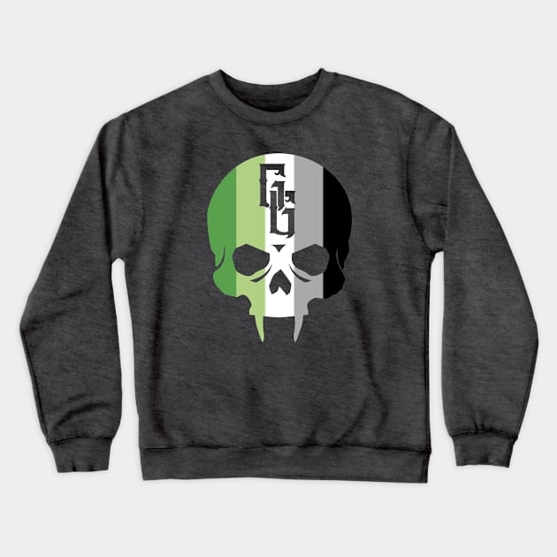 Aromantic Pride Gehenna Crewneck Sweatshirt by highcouncil@gehennagaming.com